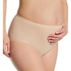 PLAYTEX Women's PLSOTB Over the Belly Maternity Brief Panty Size 2XL Beige